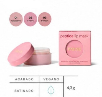 Peptide lip masks
